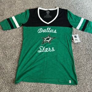 New with tags Dallas Stars Hockey 47 Brand Green Tee with Logo Large